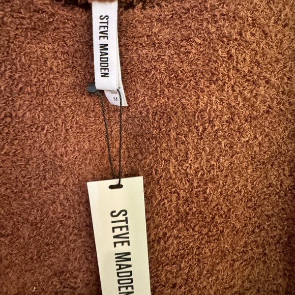 NWT STEVE MADDEN TANK Medium Chocolate Brown Soft Brushed Terry! NEW WOM… - Picture 4 of 9